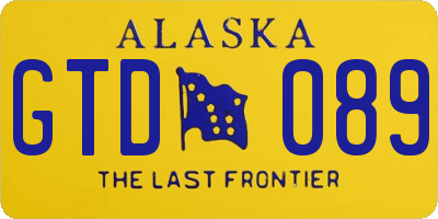 AK license plate GTD089