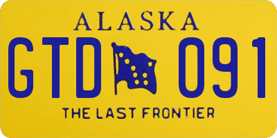 AK license plate GTD091