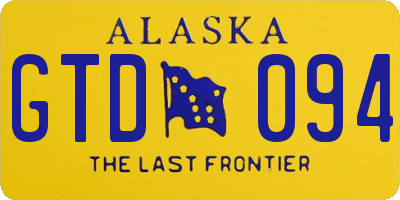 AK license plate GTD094