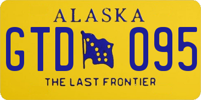 AK license plate GTD095