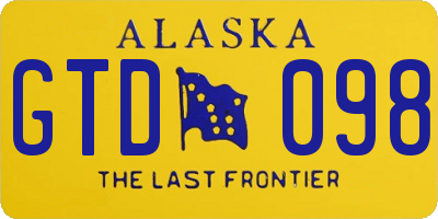 AK license plate GTD098