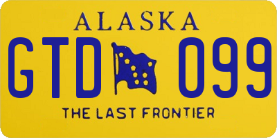 AK license plate GTD099