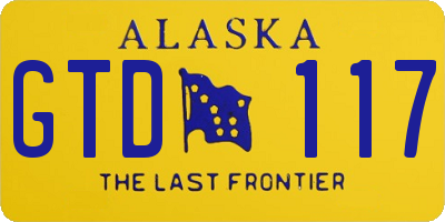 AK license plate GTD117