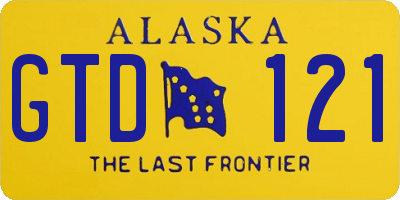 AK license plate GTD121