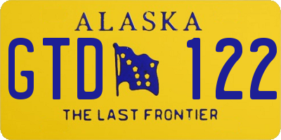 AK license plate GTD122