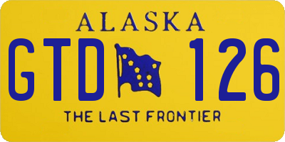 AK license plate GTD126