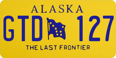 AK license plate GTD127