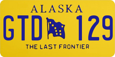 AK license plate GTD129