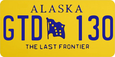 AK license plate GTD130