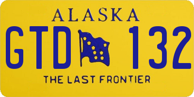 AK license plate GTD132