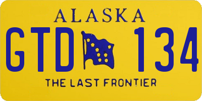 AK license plate GTD134