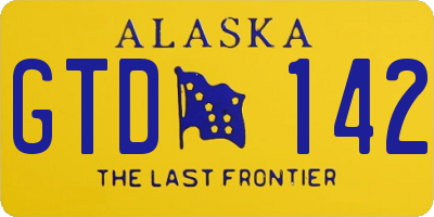 AK license plate GTD142