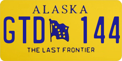 AK license plate GTD144