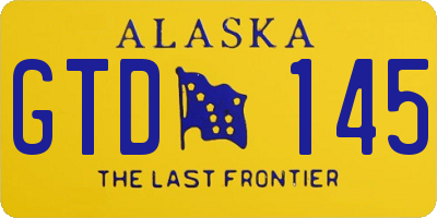 AK license plate GTD145