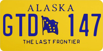 AK license plate GTD147