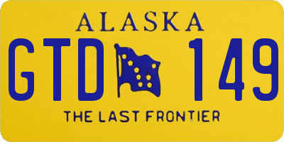 AK license plate GTD149