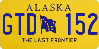 AK license plate GTD152