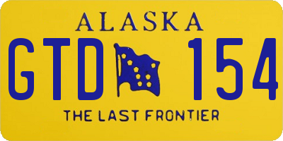 AK license plate GTD154