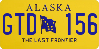 AK license plate GTD156