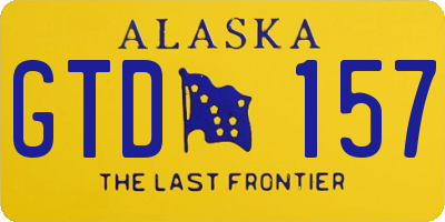 AK license plate GTD157