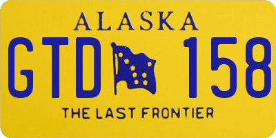 AK license plate GTD158