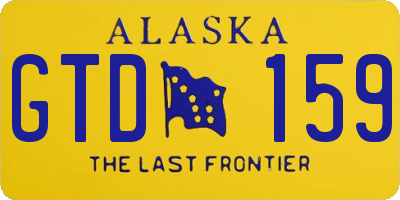 AK license plate GTD159