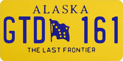 AK license plate GTD161