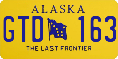 AK license plate GTD163