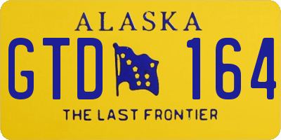 AK license plate GTD164