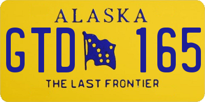 AK license plate GTD165