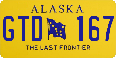 AK license plate GTD167