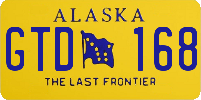 AK license plate GTD168