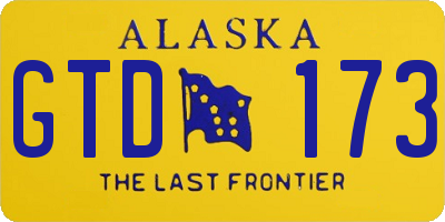 AK license plate GTD173