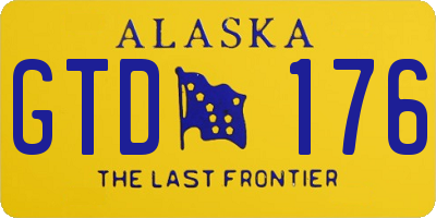 AK license plate GTD176