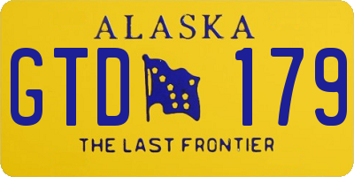 AK license plate GTD179