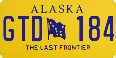 AK license plate GTD184