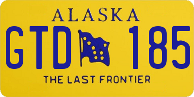 AK license plate GTD185