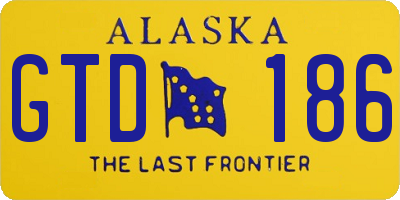 AK license plate GTD186