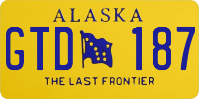 AK license plate GTD187