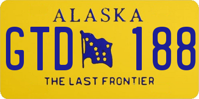 AK license plate GTD188