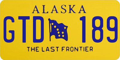 AK license plate GTD189
