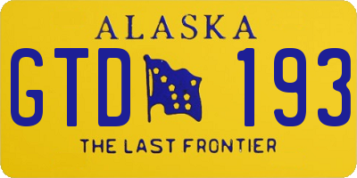 AK license plate GTD193