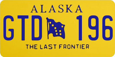 AK license plate GTD196