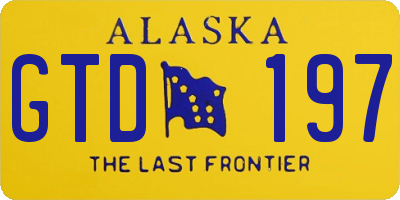 AK license plate GTD197