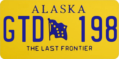 AK license plate GTD198