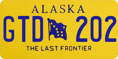 AK license plate GTD202