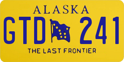 AK license plate GTD241