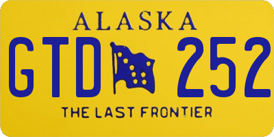 AK license plate GTD252