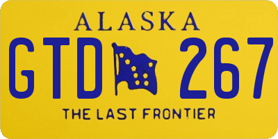 AK license plate GTD267