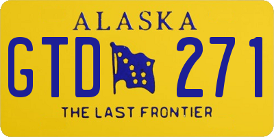 AK license plate GTD271